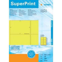 Herma Labels luminouse yellow 99,1x67,7 SuperPrint 200 pcs. (5144)